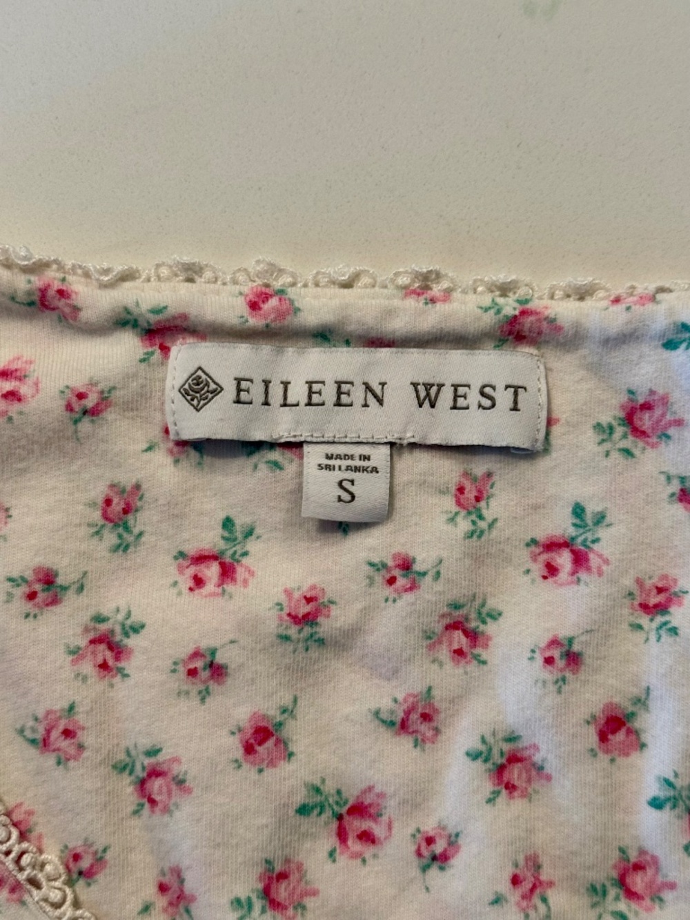 Eileen West long 100% cotton nightgown size S - Picture 4 of 5